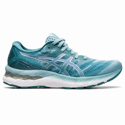 Asics Gel-Nimbus 23 - Naisten Juoksukengät - Sininen/Hopea